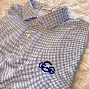 Holderness & Bourne Shirt Men’s Polo. Blue & White. Size Large